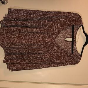 Brown boutique top